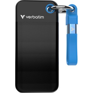 Verbatim Pocket SSD USB 3.2 Gen 2 1TB Black/Blue