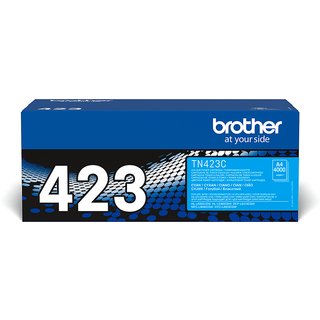 Brother TN-423C. Colour toner page yield: 4000 pages Printing colours: Cyan Quantity per pack: 1 pc(s)