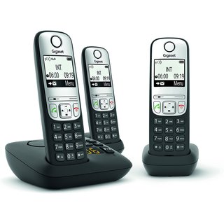 Gigaset A690A Cordless Phone, Single Handset with Answer Machine