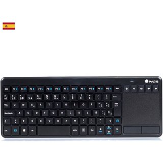 NGS TV Warrior. QWERTY. ES keyboard Home RF Wireless Spanish Black