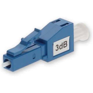AddOn Networks 3dB Fixed LC/UPC Male to LC/UPC Female OS1 SMF Simplex