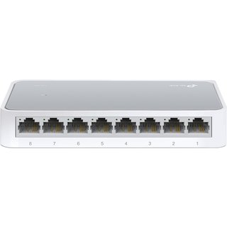 TP-Link 8 Port 10/100Mbps Fast Ethernet Switch Desktop Ethernet Splitter Ethernet Hub Plug and Play Fanless Quiet Desktop Design Green