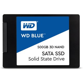 WD Blue 3D NAND 500GB Internal SSD - SATA III 6Gb/s 2.5'/7mm Solid State Drive - WDS500G2B0A
