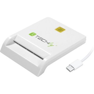 Techly I-CARD-CAM-USB2TYC smart card reader Indoor USB USB 2.0 White