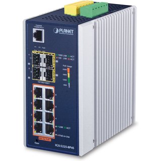 PLANET IGS-5225-8P4S network switch Managed L2+ Gigabit Ethernet (10/1