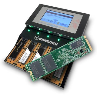 iStorage Kanguru KanguruClone 4 M.2 NVMe SSD Duplicator|Clone up to 4 M.2 NVMe SSDs at once|Copy Speeds of Up to 12GB/min|Powerful Erase and Disk Wipe Features |Standalone System |