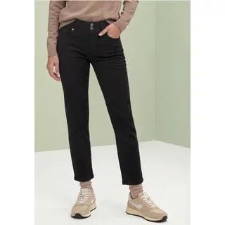 Mid Waist Straight Leg Jeans im Slim Fit