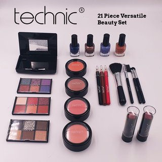 Technic 21 Pcs Versatile Beauty Makeup Cosmetics & Tools Set