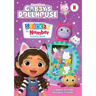 Gabby's Dollhouse | Sticker By Numbers Book