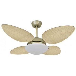 Ventilador de Teto Volare Premium Gold Pétalo Palmae 127V