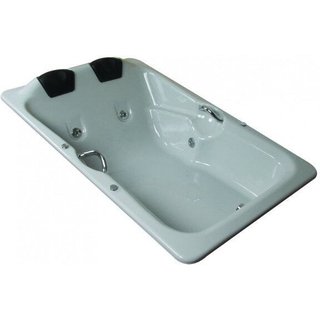 Banheira de Hidromassagem Ouro Fino Acrillic Dupla Premium 1,80m x 1,20m x 47cm 06 jatos