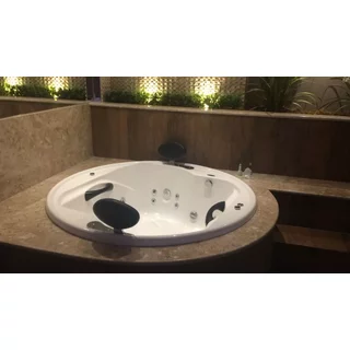 Banheira de Hidromassagem Lunacril Premium 1,50m x 50cm 06 Jatos Ouro Fino