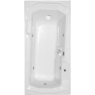 Banheira Hidromassagem Astra Prima Super Luxo 150cmx90cmx44cm - 04 Jatos Branco Gel-Coat P1 Sem Aque