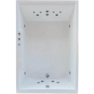 Banheira Hidromassagem Astra Cayman Double Luxo 180cmx120cmx52cm - 04 Jatos Branco Acrílico P1 Sem A