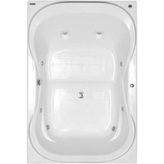 Banheira Hidromassagem Astra Due Maggiore Super Luxo 180cmx120cmx44cm - 6 jatos Branco Gel-Coat P1 C