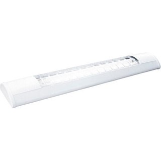 Luminária Completa de Sobrepor Taschibra Brilhare Aletas Transp. TD 54/28 - 2x28W T5 4000K Bivolt