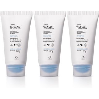 Kit Desodorante Antitranspirante em Creme Tododia Leite de Algodão (3 unidades)