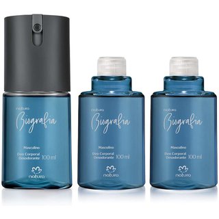Kit Desodorante Corporal Biografia Masculino (3 produtos)