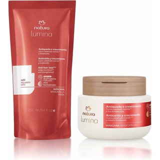 Kit Máscara com Refil Lumina Antiqueda e Crescimento