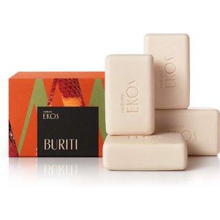 Sabonete em Barra Puro Vegetal Cremoso Ekos Buriti 4 un de 100 g