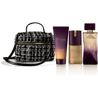 Presente Natura Essencial Exclusivo Feminino Completo com Bolsa (4 produtos)