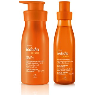 Kit Tododia Energia Flor de Gengibre e Tangerina com Body Splash