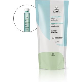 Refil Shampoo Hidratante Maçã Verde e Aloe Vera 300 ml