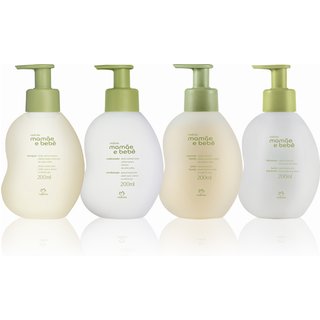 Kit Mamãe e Bebê Shampoo, Condicionador, Sabonete Líquido e Hidratante (4 produtos)
