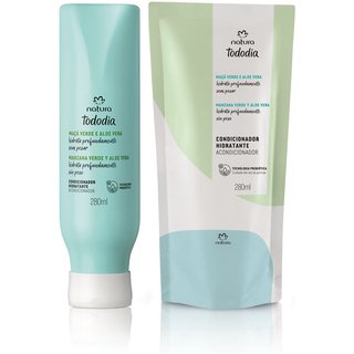 Kit Condicionador Hidratante Tododia Maçã e Aloe Vera com Refil