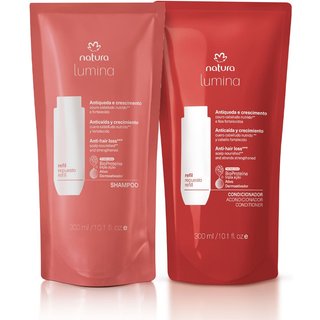 Kit Refis Shampoo e Condicionador Lumina Antiqueda e Crescimento