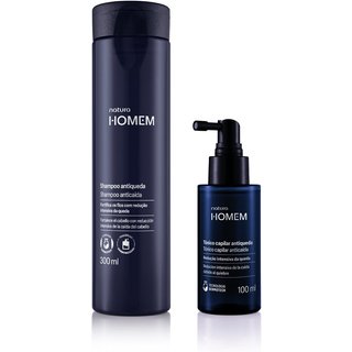 Kit Shampoo Antiqueda e Tônico Capilar Antiqueda Natura Homem (2 produtos)