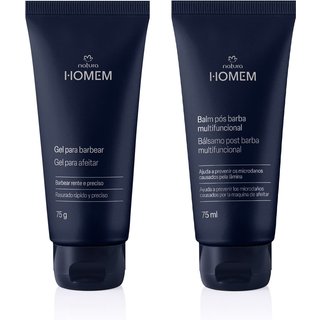 Kit Gel para Barbear e Balm Pós-barba Natura Homem (2 produtos)