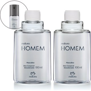 Kit Refil Desodorante Corporal Natura Homem 2 un de 100 ml