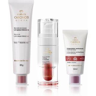 Kit Rotina Flacidez Chronos Derma (3 produtos)