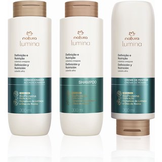 Kit Lumina Crespos Shampoo, Condicionador e Creme para Pentear (3 produtos)