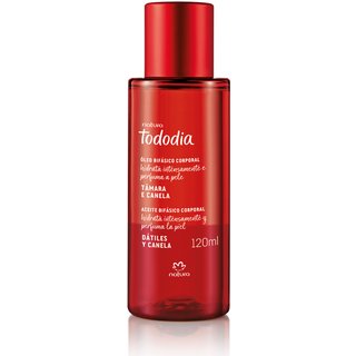 Óleo Bifásico Desodorante Hidratante Corporal Tododia Tâmara e Canela 120 ml