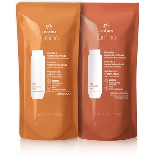Kit Refis Shampoo e Condicionador Lumina Nutrição e Reparação Profunda