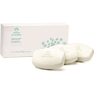 Sabonete Puro Vegetal Cremoso Erva Doce 3 un de 90 g cada