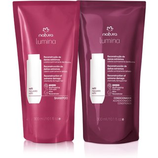Kit Refis Shampoo e Condicionador Lumina Reconstrução de Danos Extremos