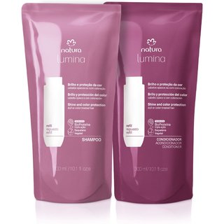 Kit Refis Shampoo e Condicionador Lumina Brilho e Proteção da Cor