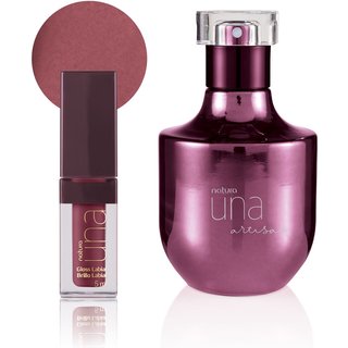 Kit Una Artisan Deo Parfum e Gloss Labial Hidratação Ativa