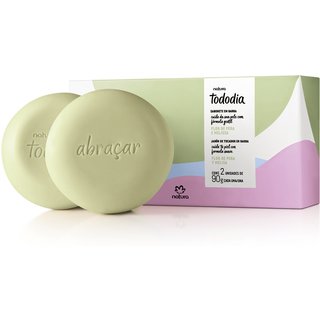 Sabonete em Barra Puro Vegetal Tododia Flor de Pera e Melissa 2 un de 90 g