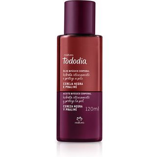 Óleo Bifásico Corporal Tododia Cereja Negra e Praliné 120 ml