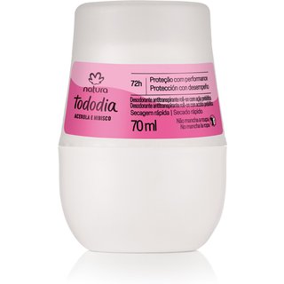 Desodorante Antitranspirante Roll-on Tododia Acerola e Hibisco 70 ml