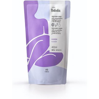 Refil Creme Desodorante Nutritivo para o Corpo Tododia Algodão 400 ml