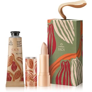 Presente Natura Ekos Cacau Kit Hidratante para Mãos e Lábios (2 produtos)