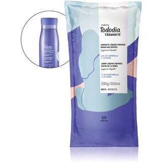 Refil Sabonete Líquido Cremoso Corporal Banho nas Nuvens Tododia Todanoite 300 ml