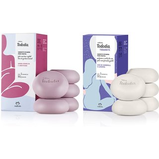 Kit Sabonete em Barra Tododia Amora Vermelha e Jabuticaba e Tododia Chá de Camomila e Lavanda (2 caixas)