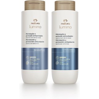 Kit Shampoo e Condicionador Hidratação e Proteção Antipoluição Lumina 2 un de 300 ml