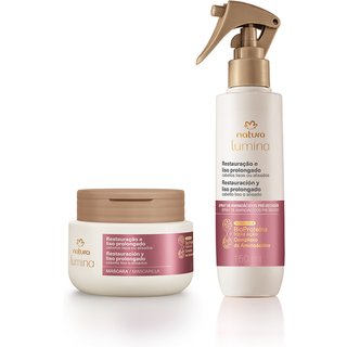 Kit Máscara e Spray Lumina para Restauração e Liso Prolongado (2 produtos)